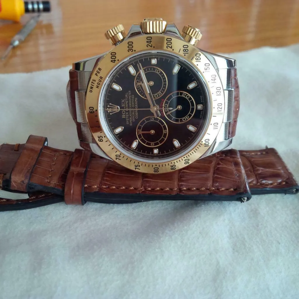 CUSTOM STRAP END LINK FOR ROLEX DATEJUST 16014 16233 16234 16238 18KY REAL GOLD