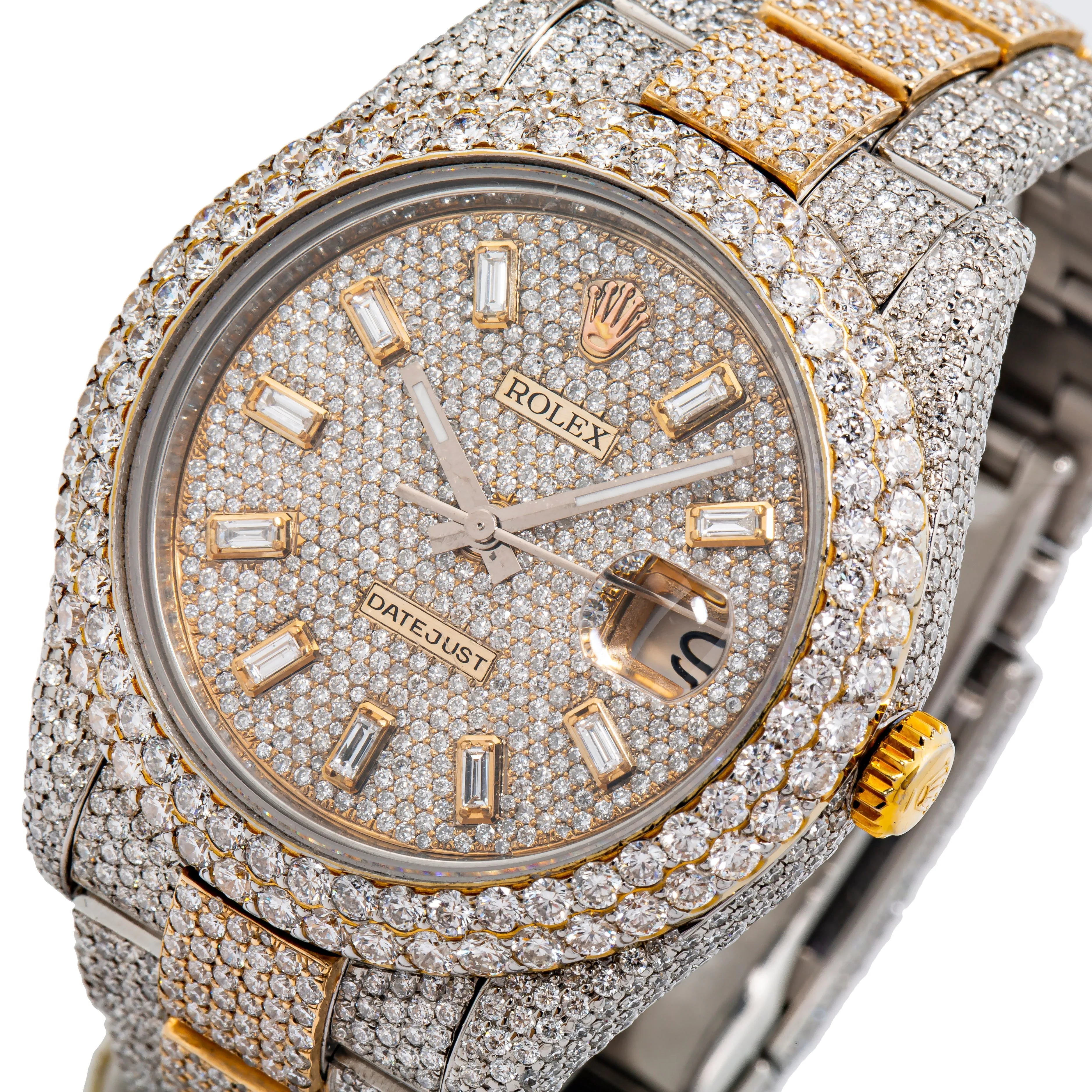 Diamond Datejust 2 Two-Tone Yellow 41mm 27ctw