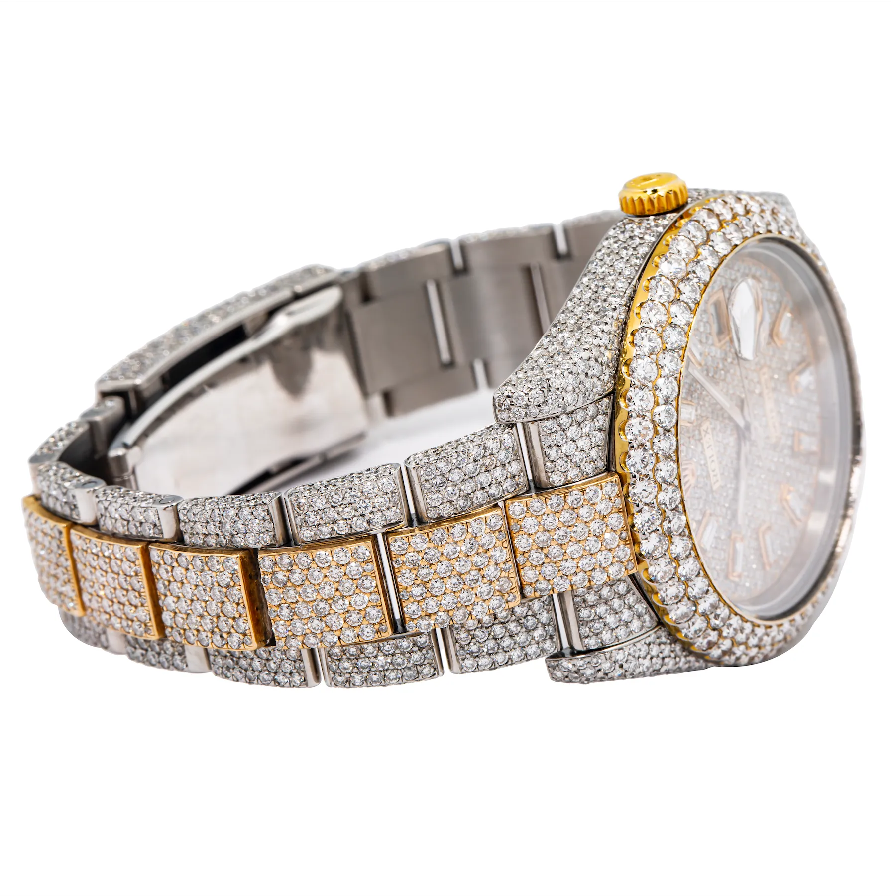 Diamond Datejust 2 Two-Tone Yellow 41mm 27ctw