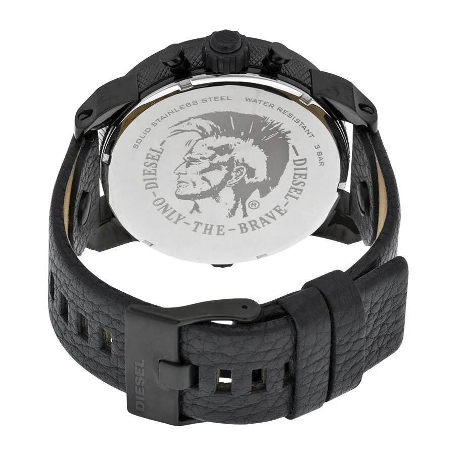 Diesel Little Daddy Dual Time Chronograph Black Dial Men's Watch DZ7291