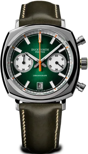 Duckworth Prestex 42 Green Sunburst Olive Green Leather