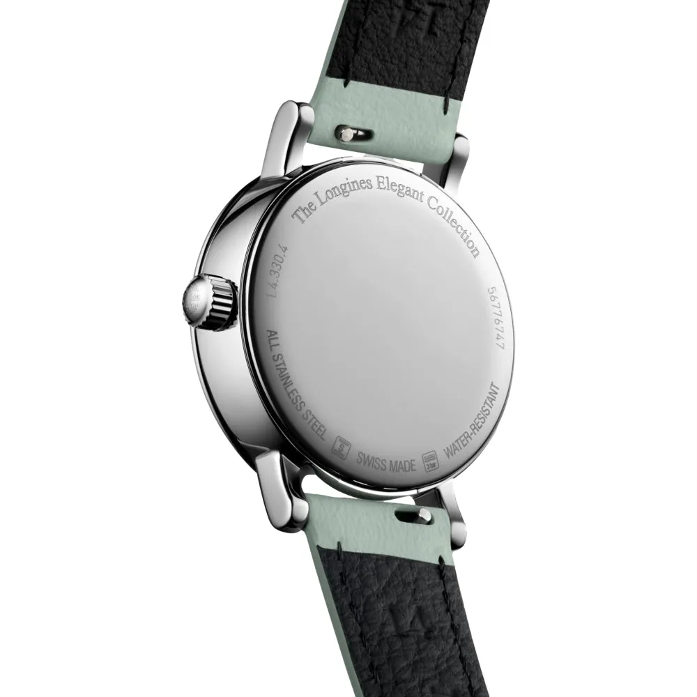 Elegant Moonphase Green Strap 30mm