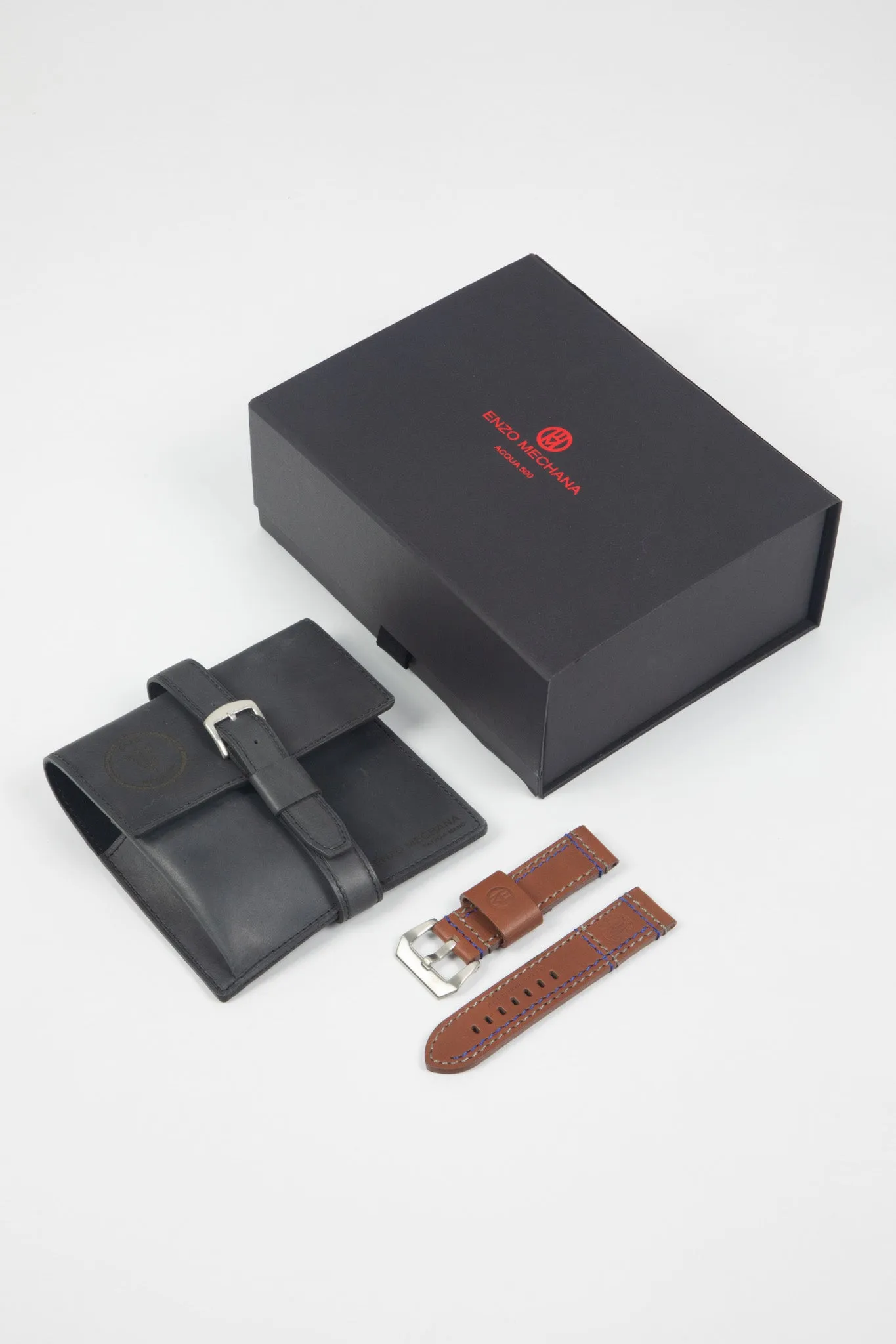 Enzo Mechana ACQUA 500m Peace Collection Automatic Watch - Matt BLACK Dial (Non-Lumed)