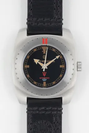 Enzo Mechana ACQUA 500m Peace Collection Automatic Watch - Matt BLACK Dial (Non-Lumed)