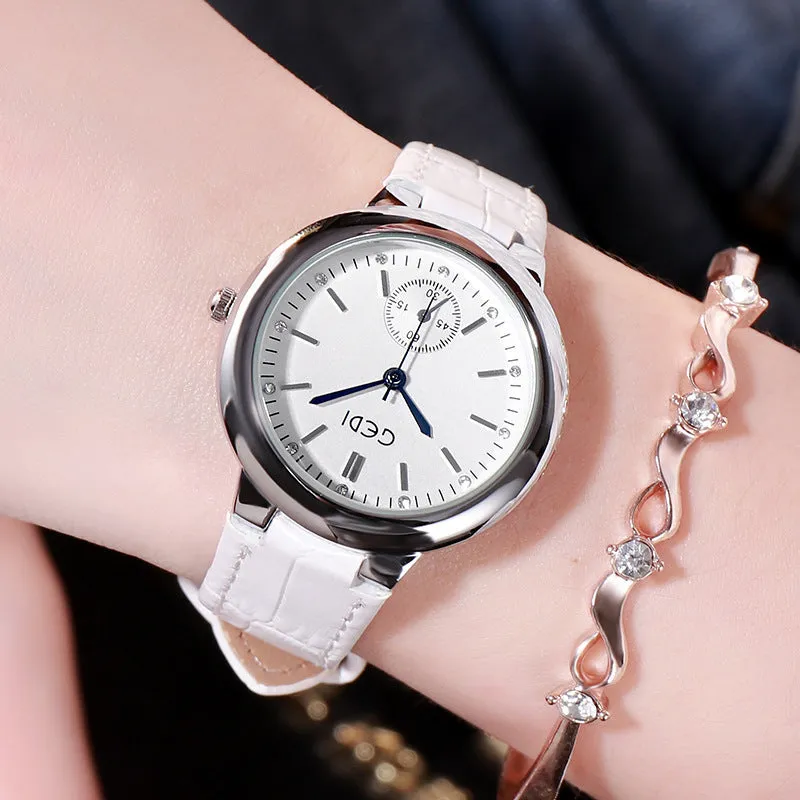 Fashionable elegant temperament belt lady watches
