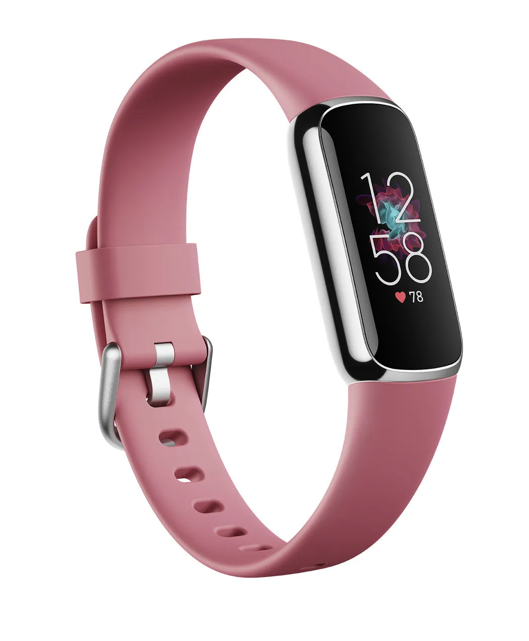 Fitbit Luxe AMOLED Wristband activity tracker Pink, Platinum