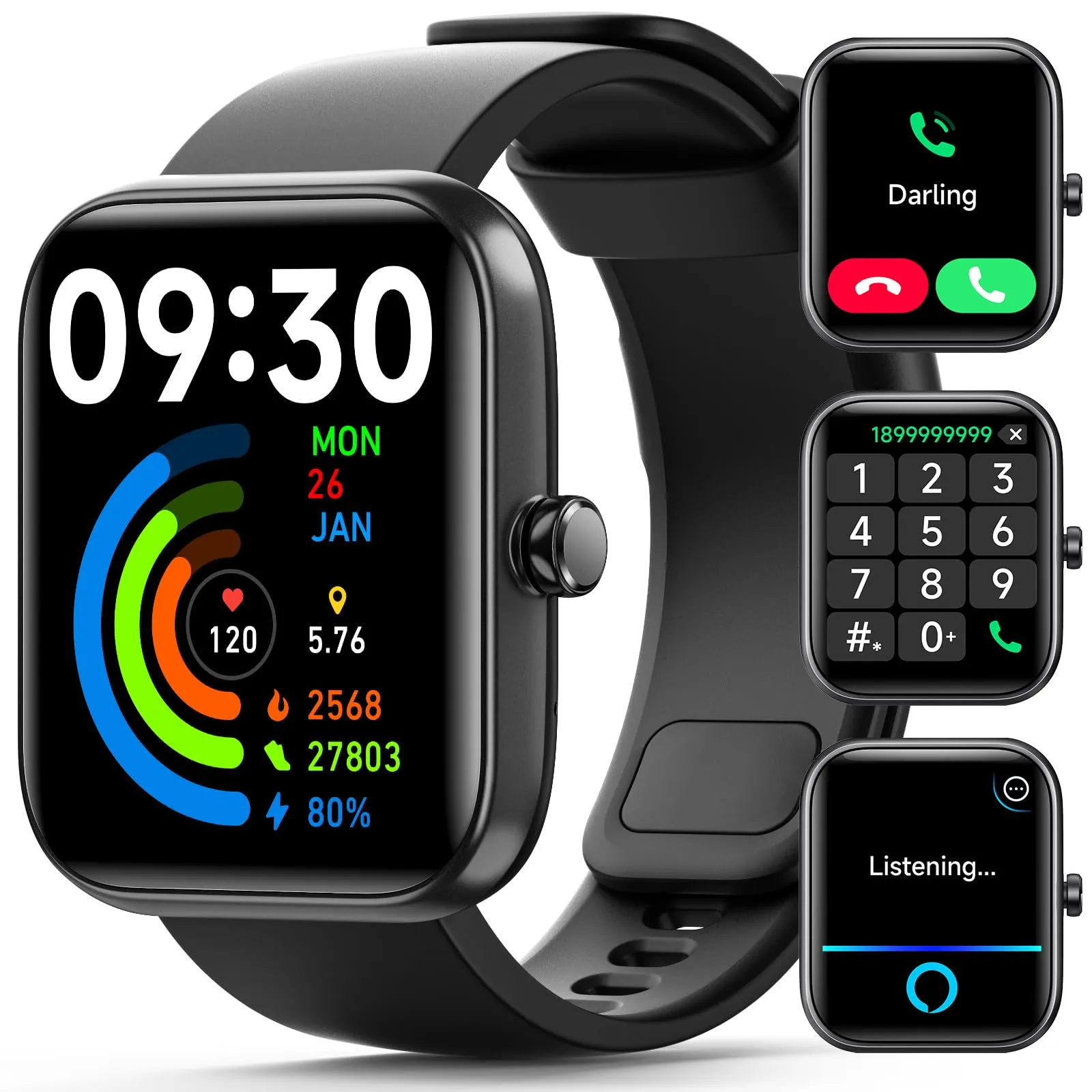 Fitness Tracker Smart Watch with Bluetooth Calls