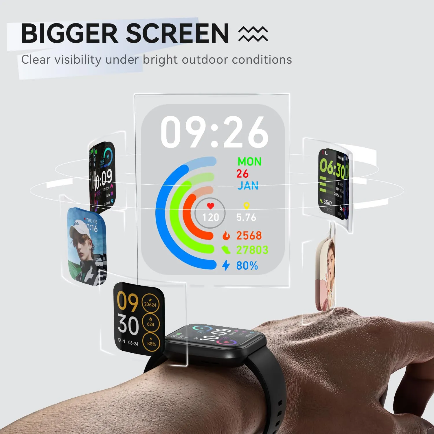 Fitness Tracker Smart Watch with Bluetooth Calls