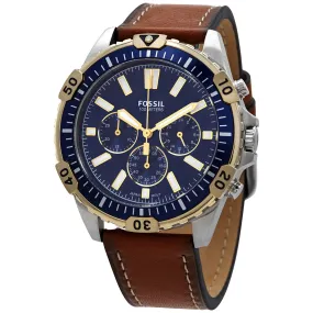 Fossil Garrett Chronograph Quartz Blue Dial Men's Watch FS5625