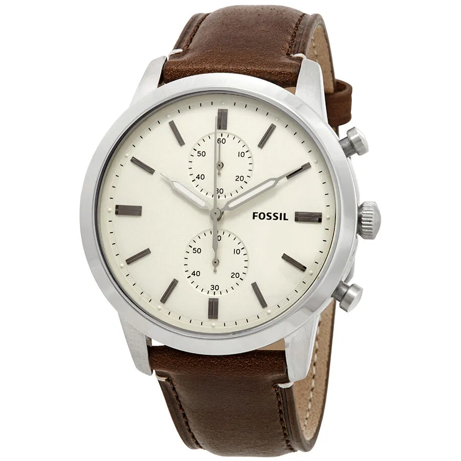 Fossil Townsman Chronograph Cream Dial Men's Watch FS5350