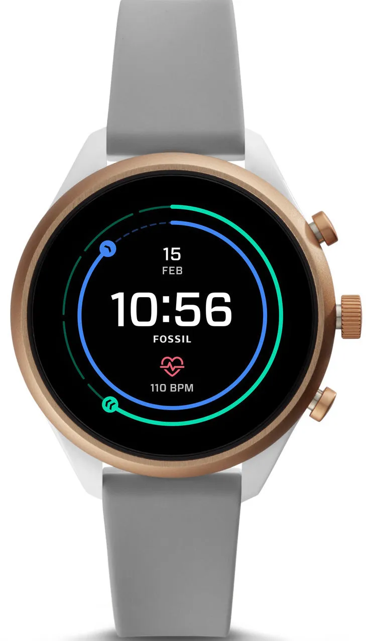 Fossil Watch Sport Smartwatch Grey Silicone