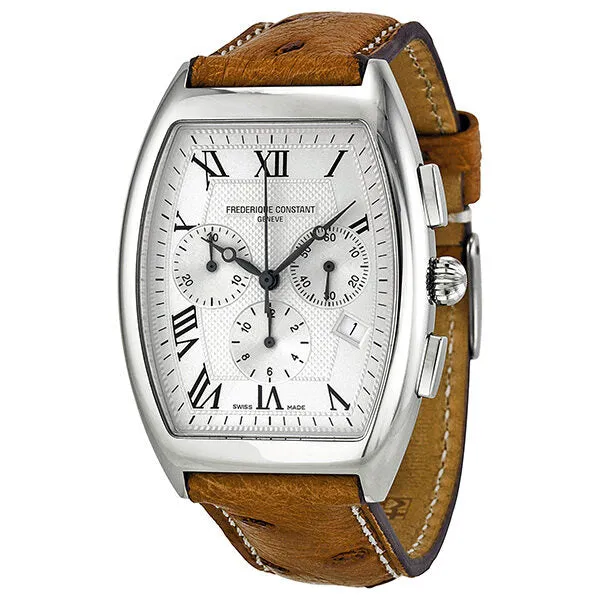 Frederique Constant Art Deco Chronograph Silver Dial Men's Watch 292M4T26OS FC-292M4T26OS