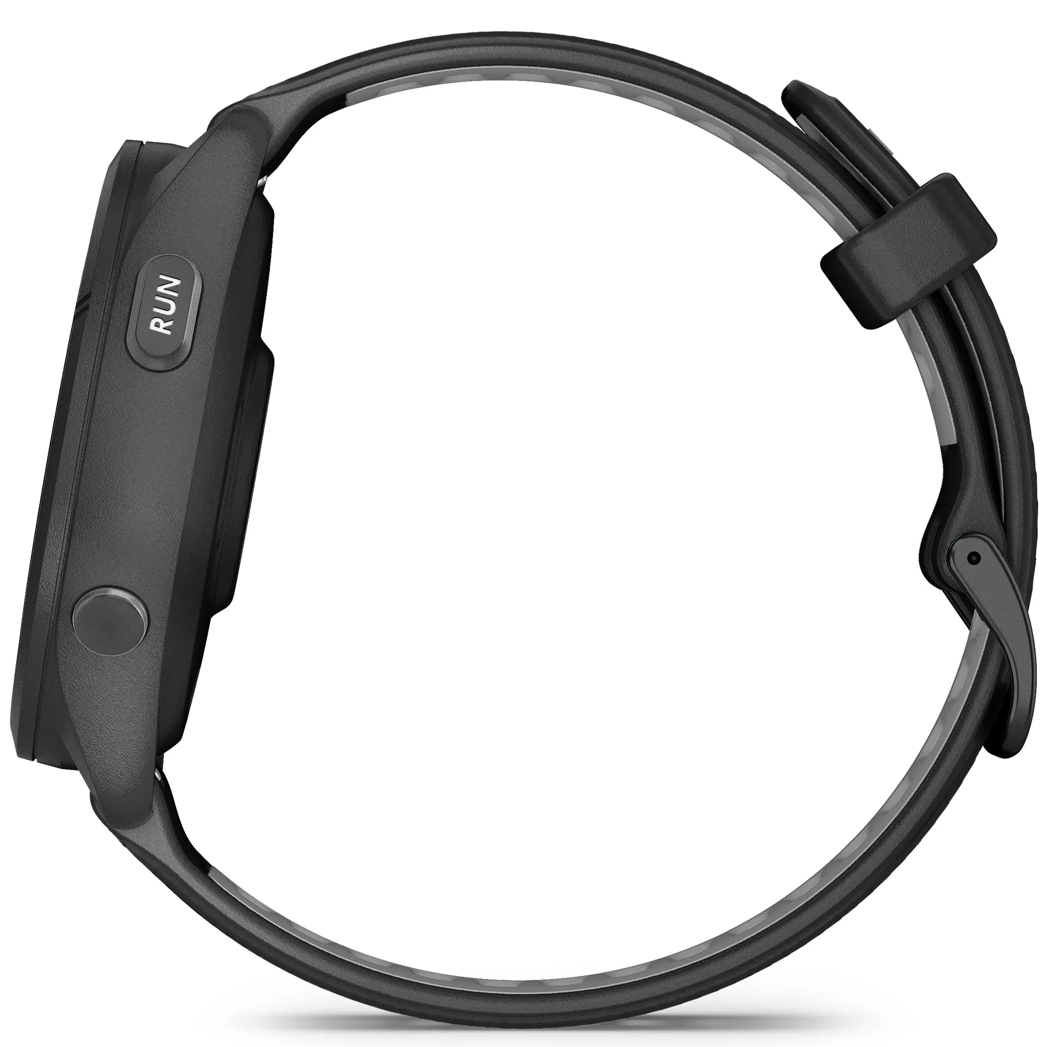Garmin Forerunner 265 Black Bezel and Case with Black Powder Gray - Silicone Band
