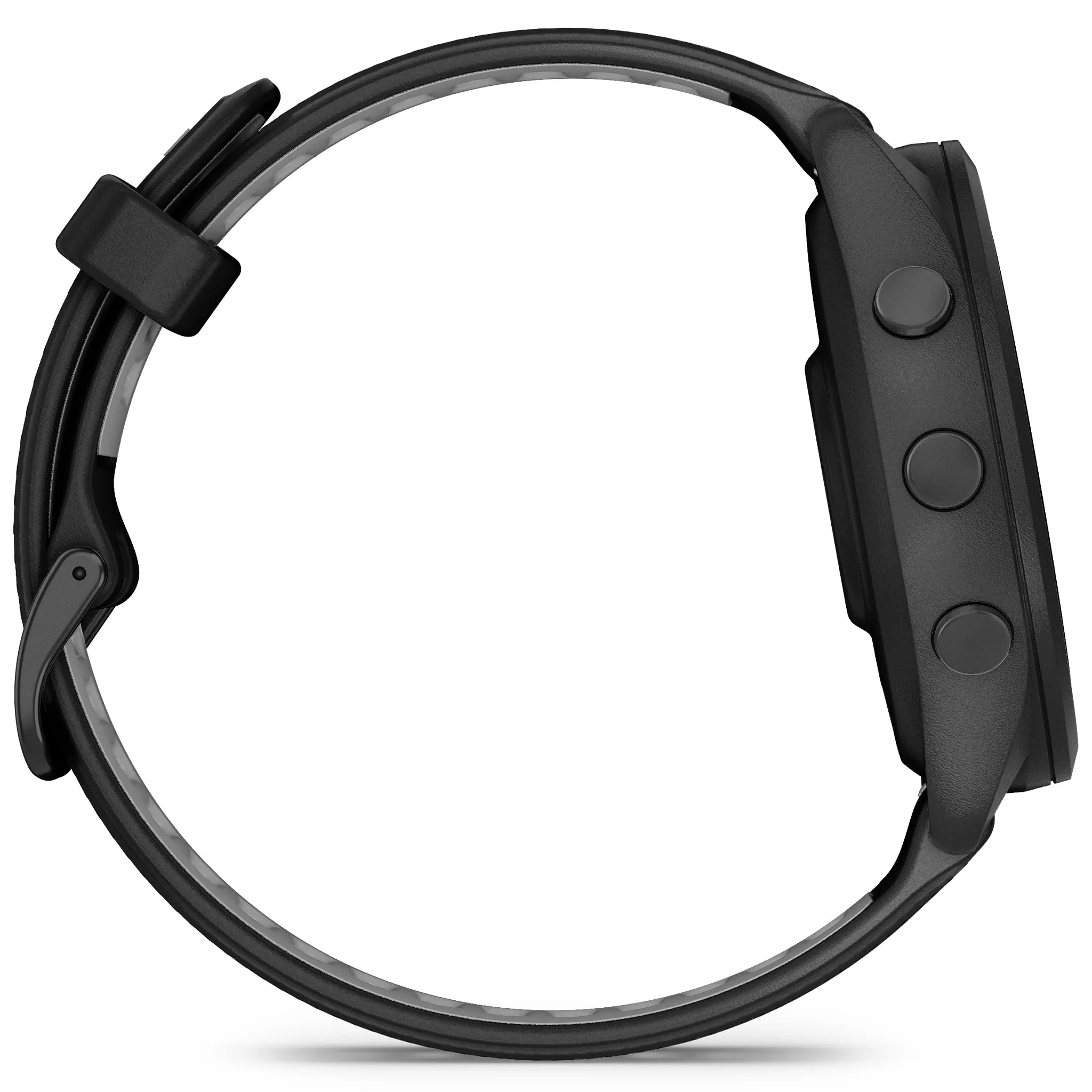 Garmin Forerunner 265 Black Bezel and Case with Black Powder Gray - Silicone Band