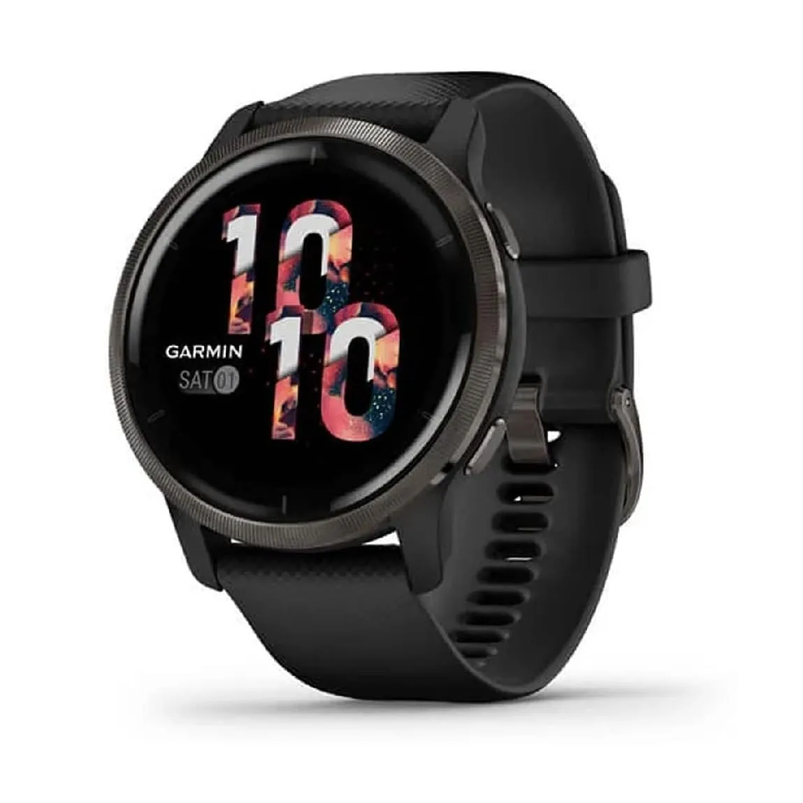 Garmin Venu 2 GPS 43mm Smartwatch, AMOLED Touchscreen, All-day Advanced Health & Fitness Features, Music Storage, Wellness Smartwatch with up to 11 days battery life, Black