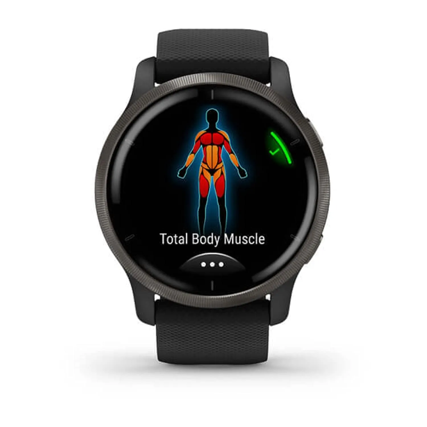 Garmin Venu 2 GPS 43mm Smartwatch, AMOLED Touchscreen, All-day Advanced Health & Fitness Features, Music Storage, Wellness Smartwatch with up to 11 days battery life, Black