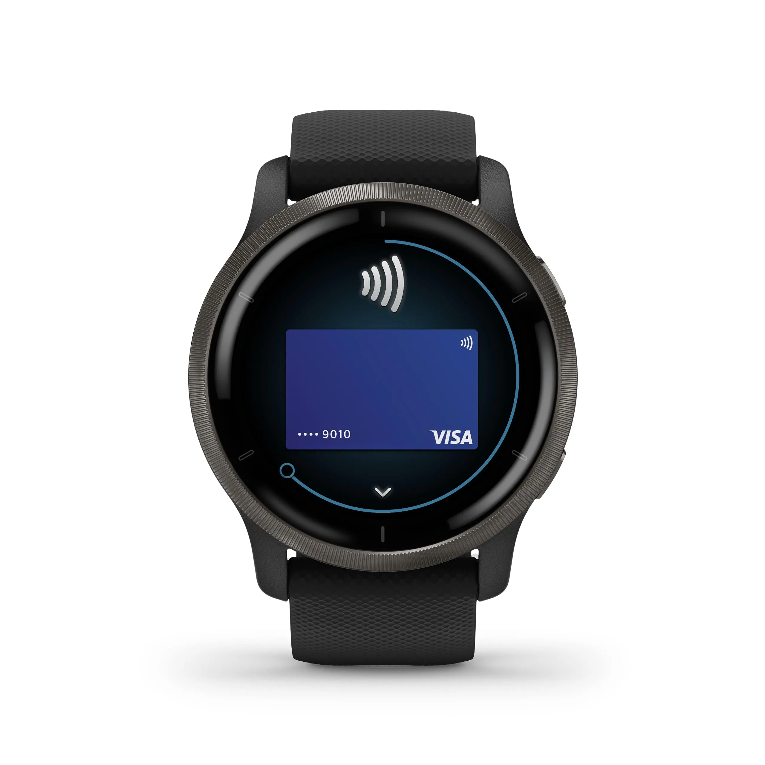 Garmin Venu 2 GPS 43mm Smartwatch, AMOLED Touchscreen, All-day Advanced Health & Fitness Features, Music Storage, Wellness Smartwatch with up to 11 days battery life, Black