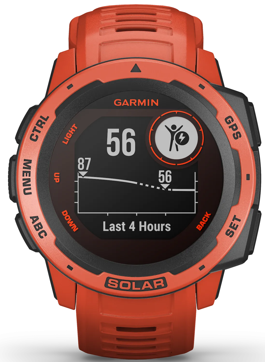 Garmin Watch Instinct Solar Flame Red D