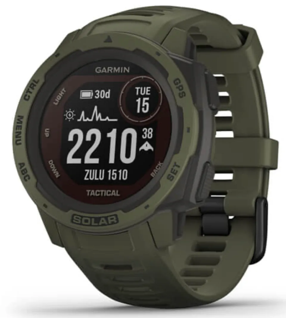 Garmin Watch Instinct Solar Tactical Moss Edition