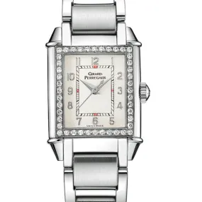 Girard Perregaux Vintage 1945 Silver Dial Diamond Ladies Watch 25890-D11-A111-11A