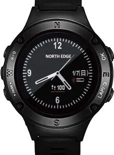 Gps Smartwatch Multisport with Heart Rate Monitor, Pedometer and Barometer by North Edge