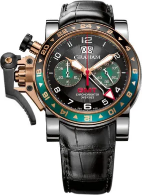 GRHM Watch Chronofighter Oversize GMT Steel & Gold