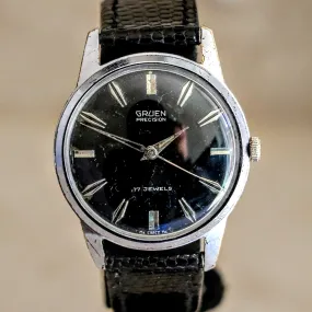 GRUEN Precision Watch 17 Jewels Cal. N510SS Swiss Made Wristwatch