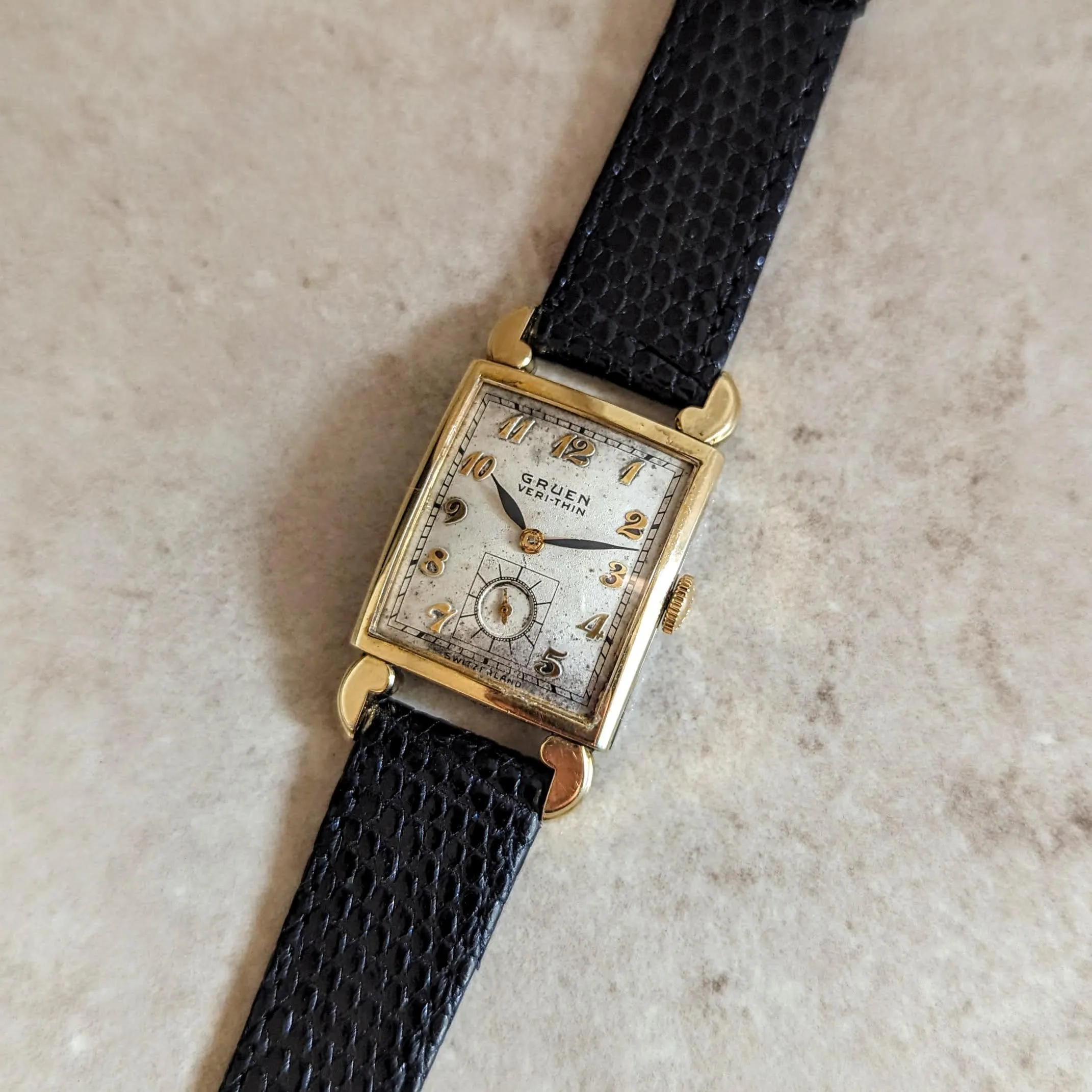 GRUEN Veri-Thin Wristwatch 17 Jewels Swiss Cal. 435 Vintage 1941 Watch