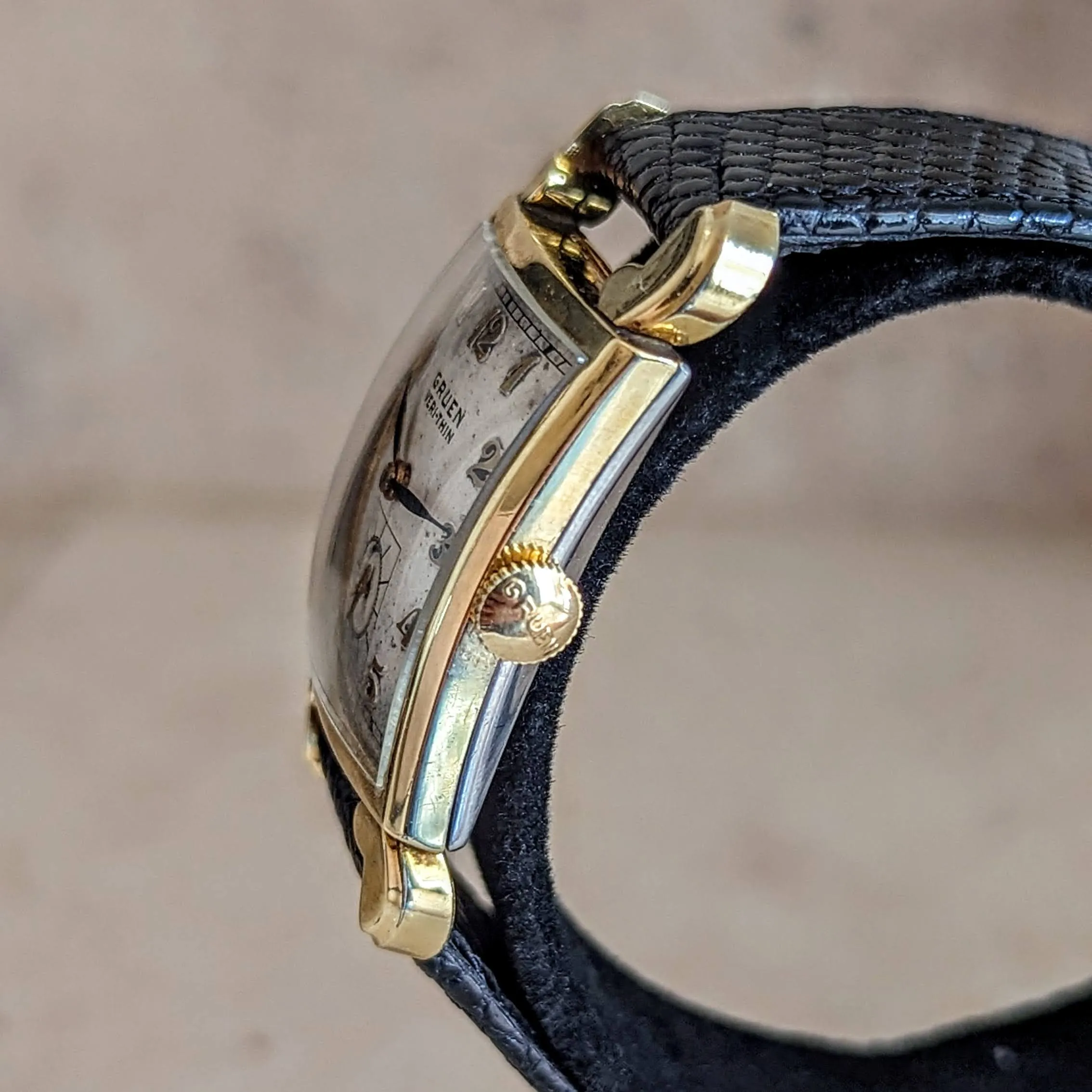GRUEN Veri-Thin Wristwatch 17 Jewels Swiss Cal. 435 Vintage 1941 Watch
