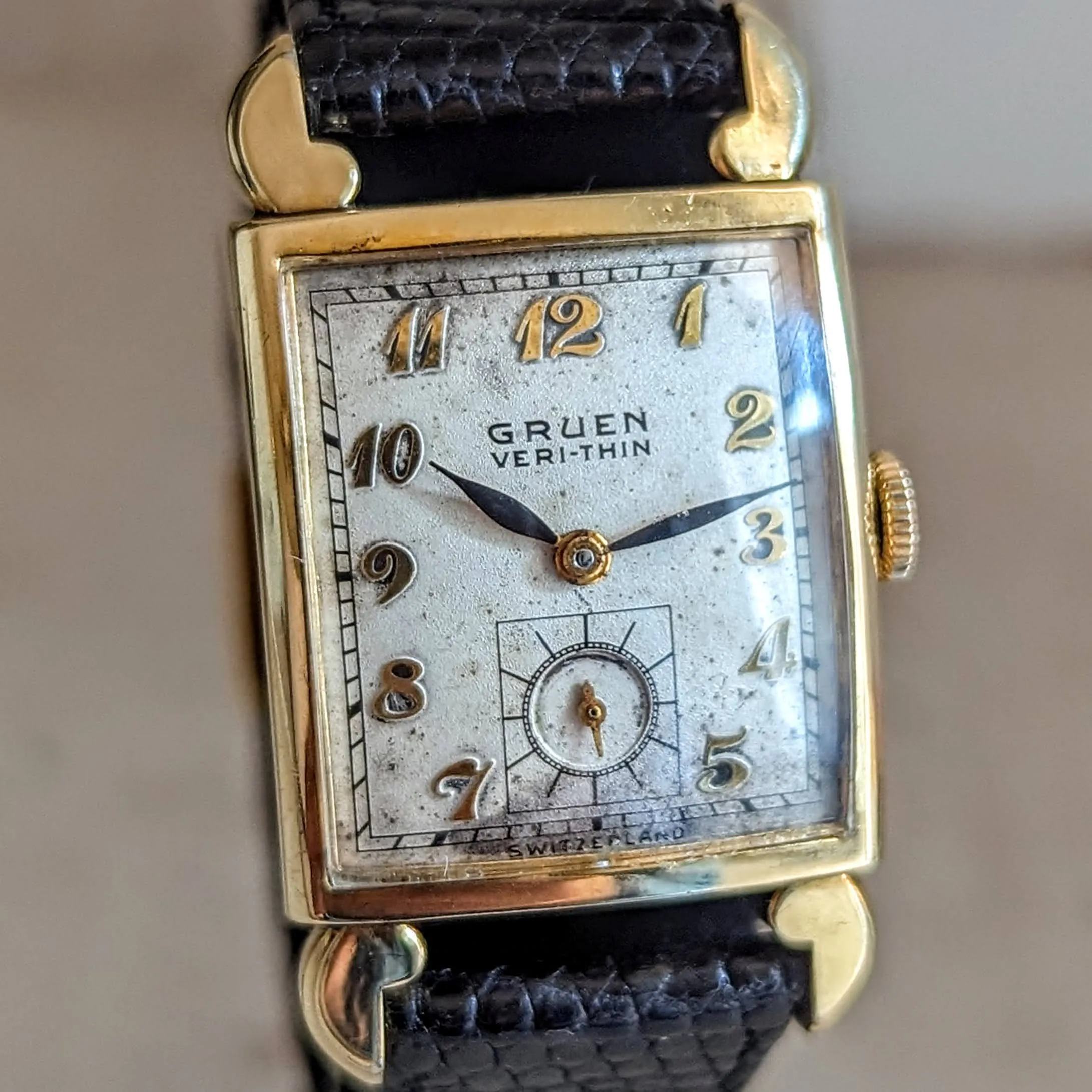 GRUEN Veri-Thin Wristwatch 17 Jewels Swiss Cal. 435 Vintage 1941 Watch