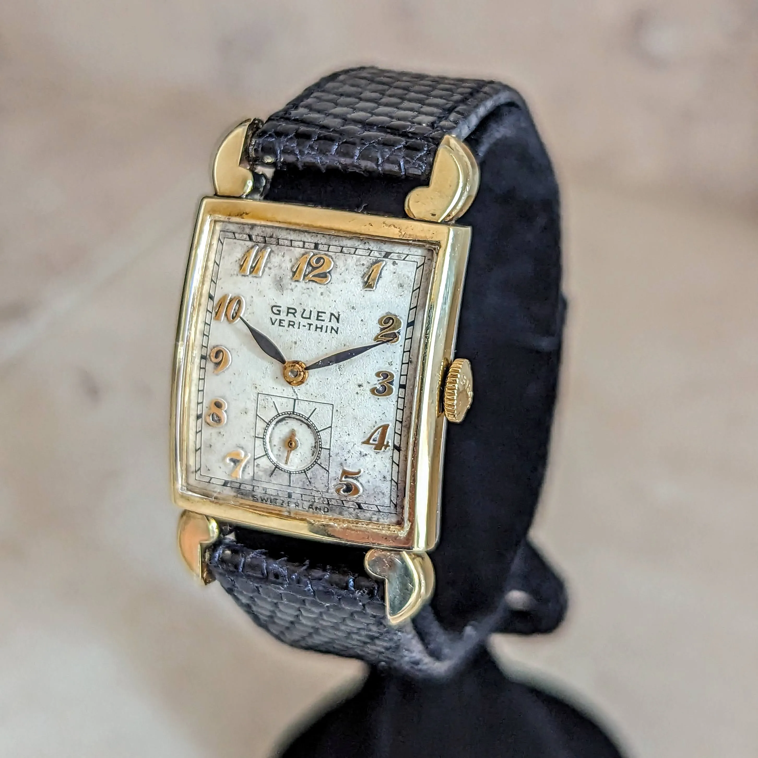 GRUEN Veri-Thin Wristwatch 17 Jewels Swiss Cal. 435 Vintage 1941 Watch