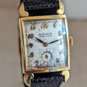 GRUEN Veri-Thin Wristwatch 17 Jewels Swiss Cal. 435 Vintage 1941 Watch