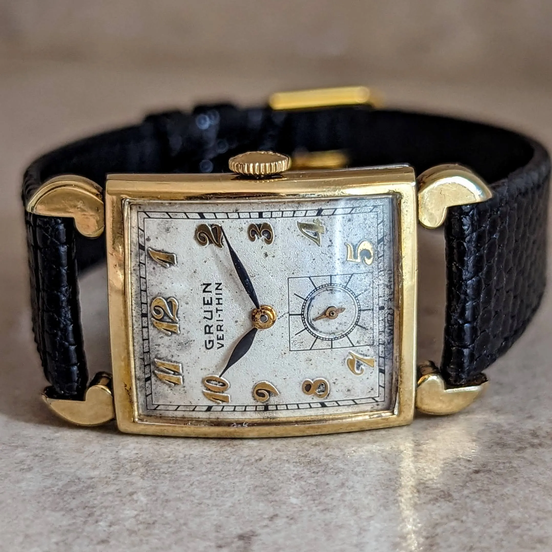 GRUEN Veri-Thin Wristwatch 17 Jewels Swiss Cal. 435 Vintage 1941 Watch
