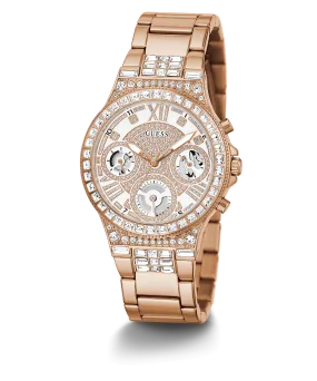 Guess Rose Gold Glitz Dial Women's Watch GW0320L3