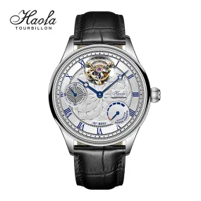 HAOFA 12'clock Power Reserve Display Automatic Tourbillon Watch 8001