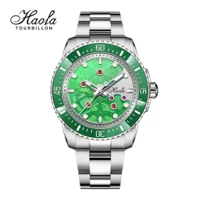 Haofa Automatic Mechanical Watch for Men Luminous Stainless Steel Waterproof Mens Watch Luxury Sapphire Skeleton Ceramic Bezel Haofa Automatic Mechanical Watch for Men Luminous Stainless Steel Waterproof Mens Watch Luxury Sapphire Skeleton Ceramic Bezel