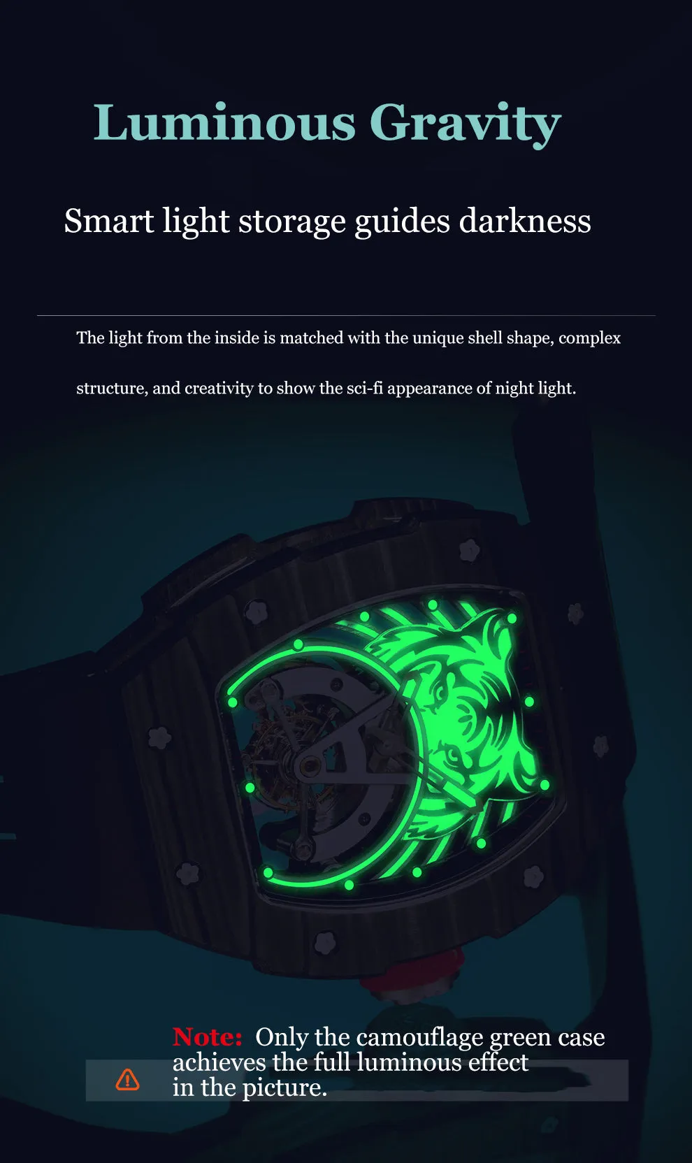Haofa Luxury Tourbillon Mechanical Watch For Men Sapphire Carbon Fiber Flying Tourbillon Tiger 1903-H