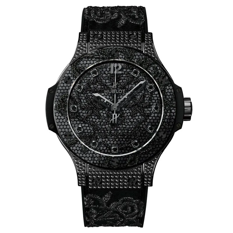 Hublot Big Bang Broderie Stainless Steel Black Diamond Set Limited Edition Ladies Watch 343.SV.6510.NR.0800