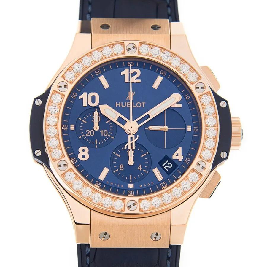 Hublot Big Bang Chronograph Automatic Diamond Blue Dial Men's Watch 341.PX.7180.LR.1204