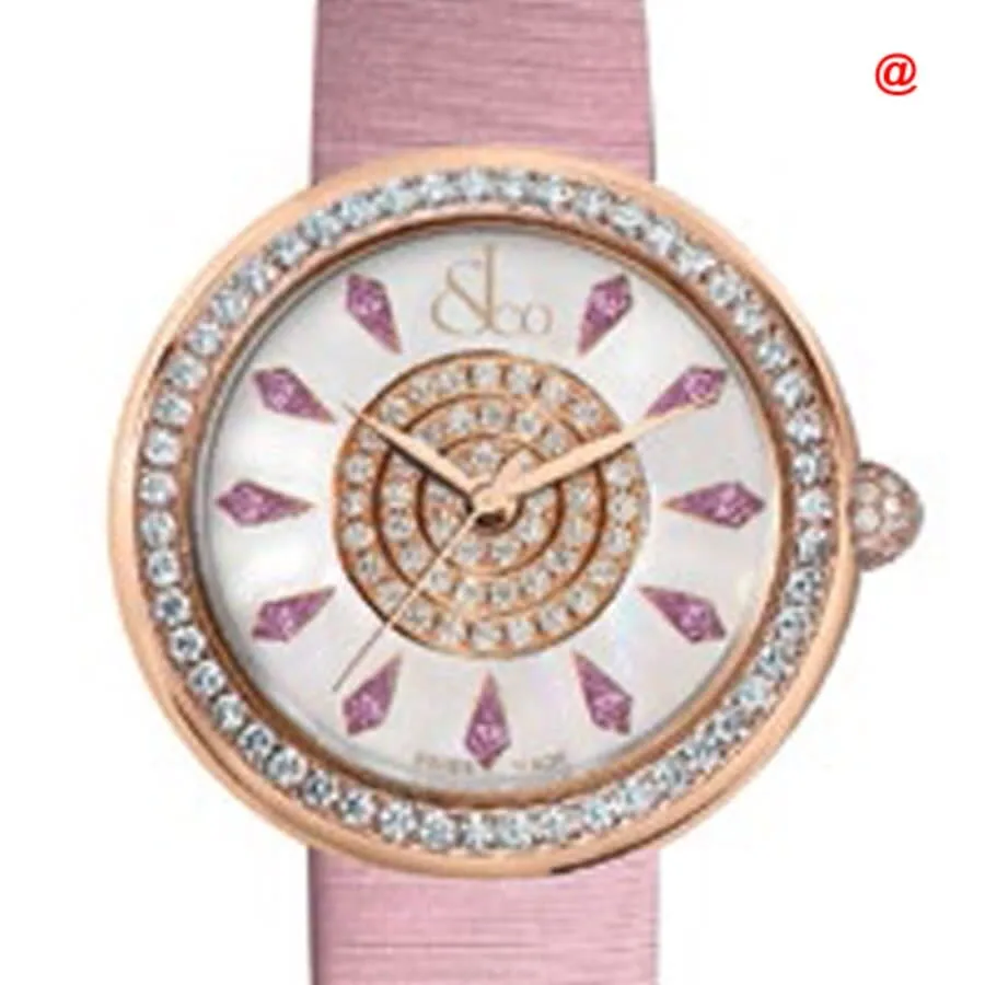 Jacob & Co. Brilliant Quartz Diamond White Dial Ladies Watch BQ03040ROKCA