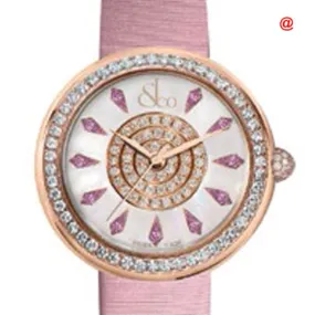 Jacob & Co. Brilliant Quartz Diamond White Dial Ladies Watch BQ03040ROKCA