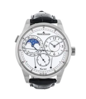 Jaeger Lecoultre Duometre A Quantieme Lunaire 405 WG Men's Watch Q60435E1