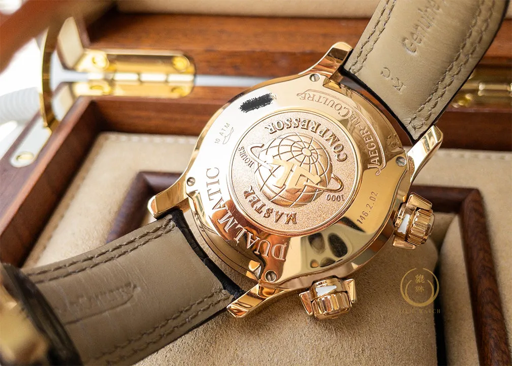 JLC Master Compressor Dualmatic Rose Gold