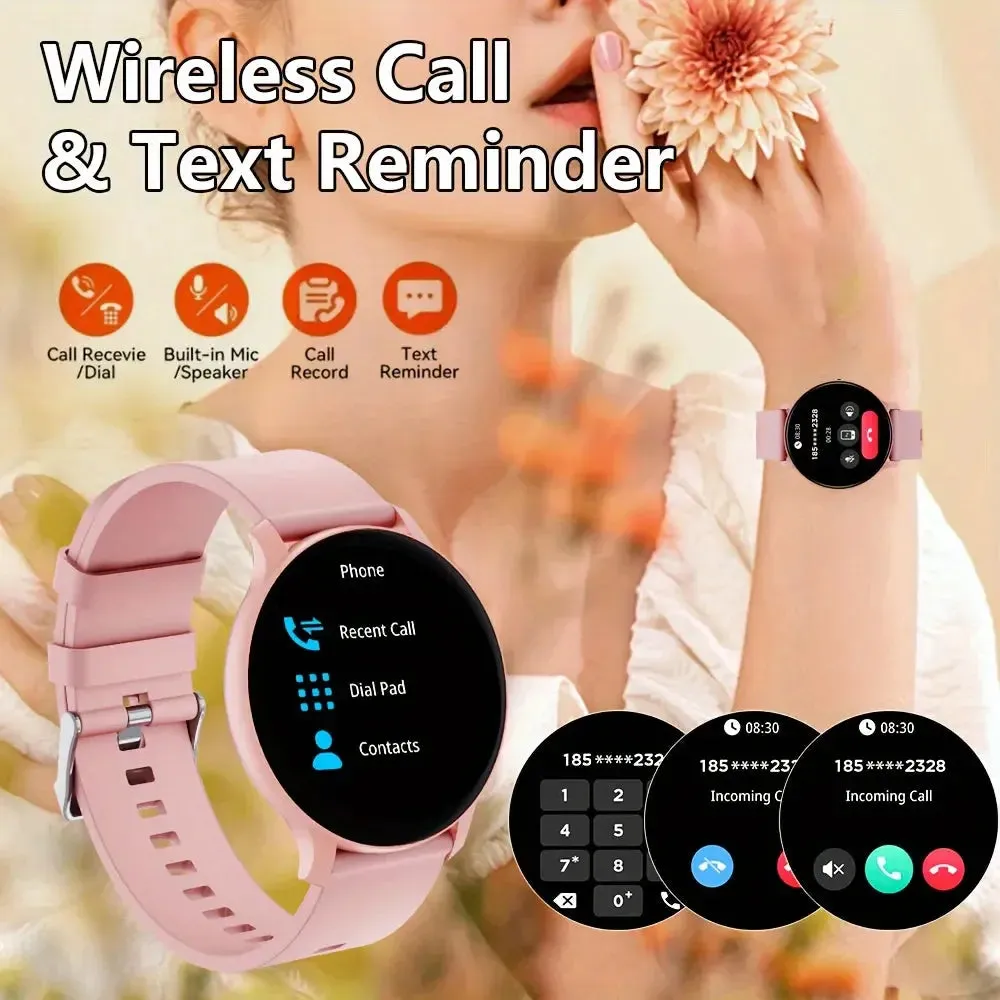 LAXASFIT Smart Watch HD Screen Voice Call Sports Fitness Tracker Health Monitoring IP68 Waterproof Smart Watch Men Women Gift