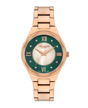 Lee Cooper Women's 32 MM Rose Gold Analog Stainless Steel Watch – LC07922.470