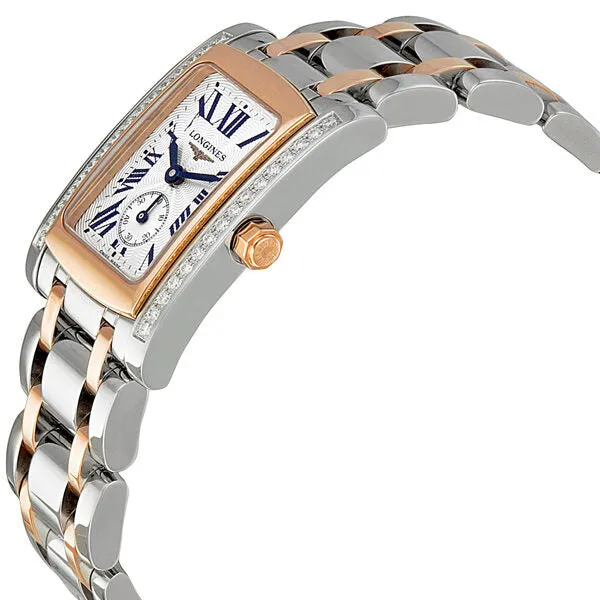 Longines DolceVita Diamond Stainless Steel and Rose Gold Ladies Watch L51555797