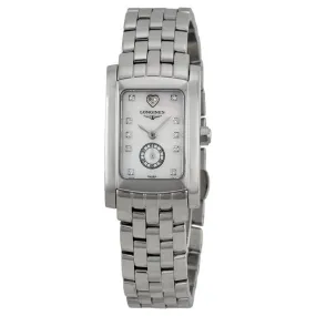 Longines DolceVita White Mother of Pearl Diamond Dial Ladies Watch L5.155.4.94.6