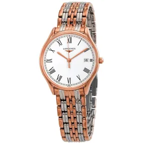 Longines Lyre White Matt Dial Ladies Two Tone Watch L43591117 L4.359.1.11.7