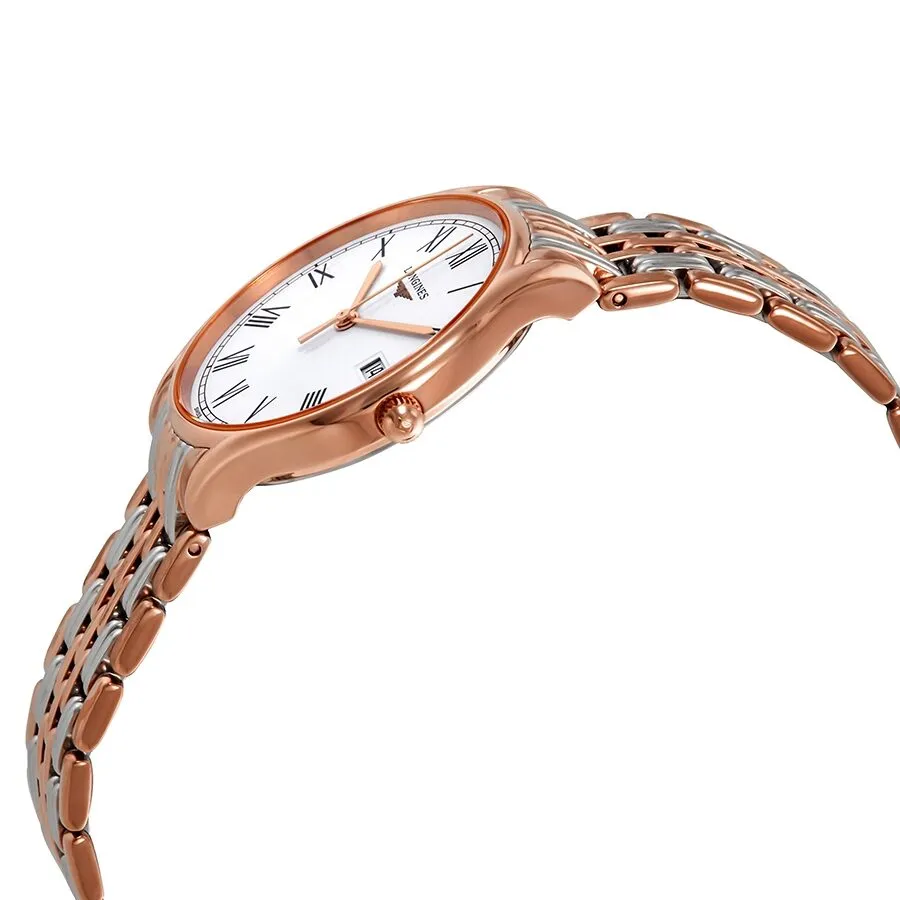 Longines Lyre White Matt Dial Ladies Two Tone Watch L43591117 L4.359.1.11.7