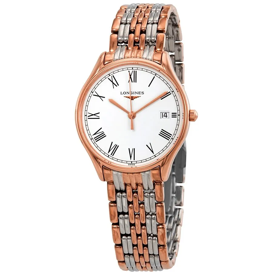 Longines Lyre White Matt Dial Ladies Two Tone Watch L43591117 L4.359.1.11.7